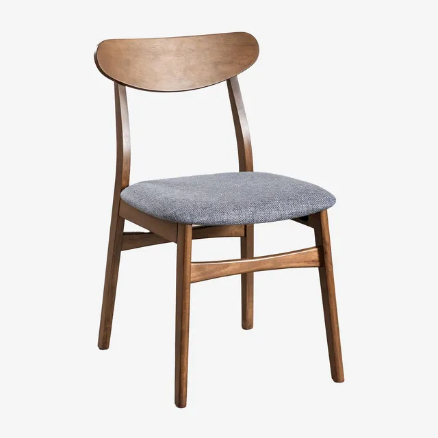 Sklum Cloda sedia da pranzo in tessuto e legno