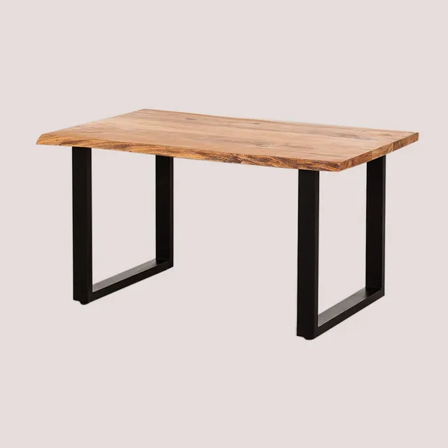 Sklum Sami tavolino caffè legno riciclato nero 90,5 cm