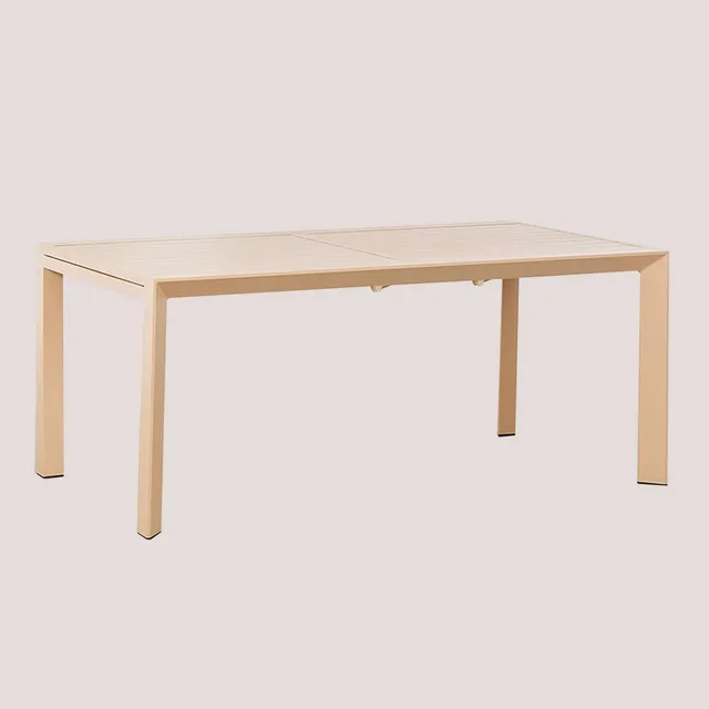 Sklum Starmi tavolo giardino allungabile alluminio beige 180 cm