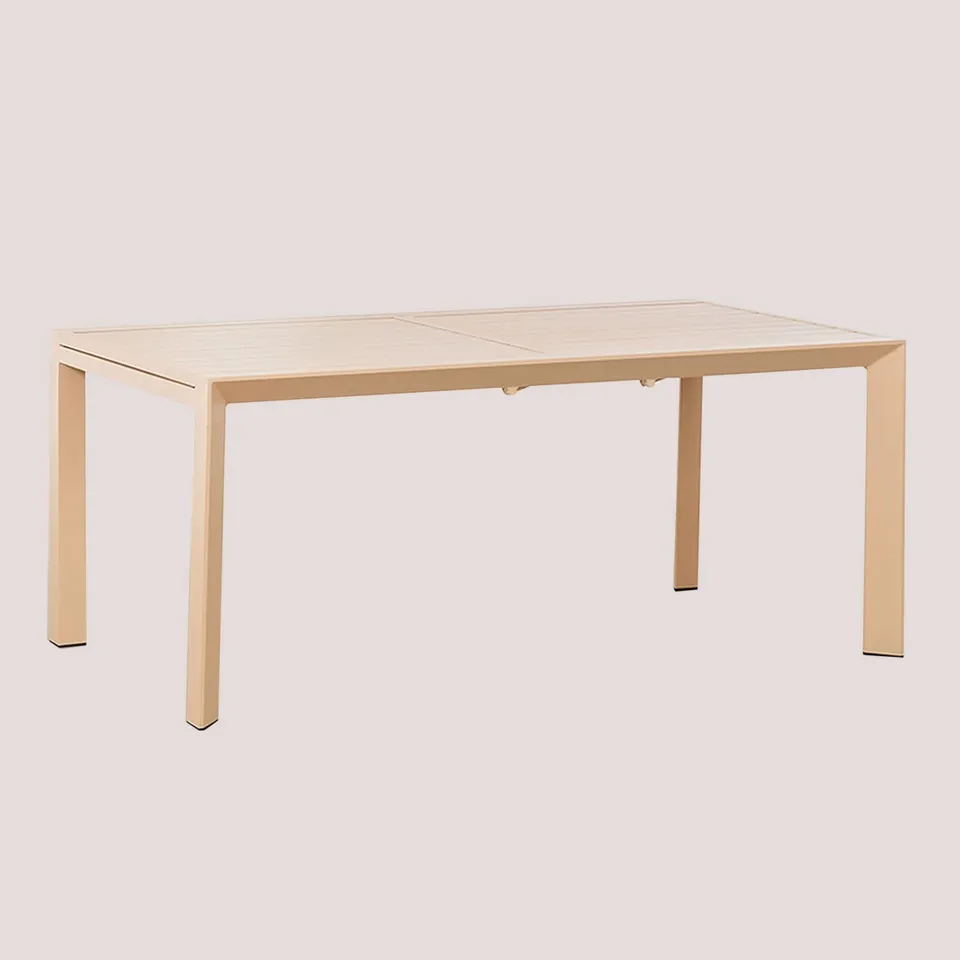 Sklum Starmi tavolo giardino allungabile alluminio beige 180 cm
