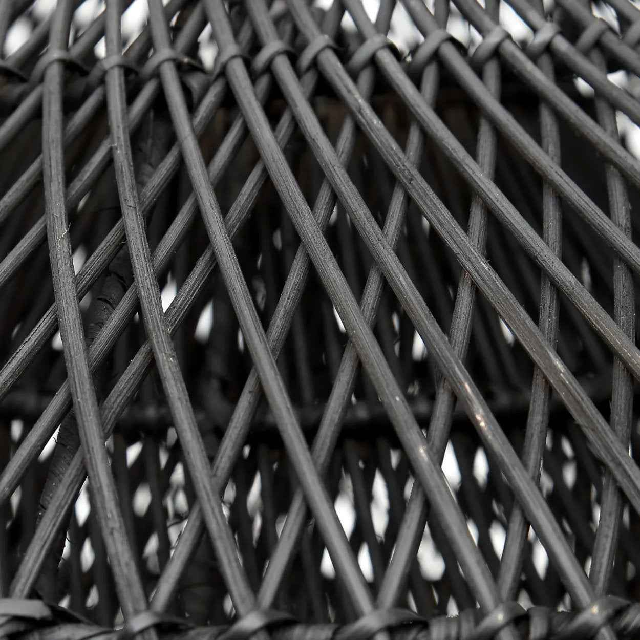 Bambua Cloud lampadario rattan nero M