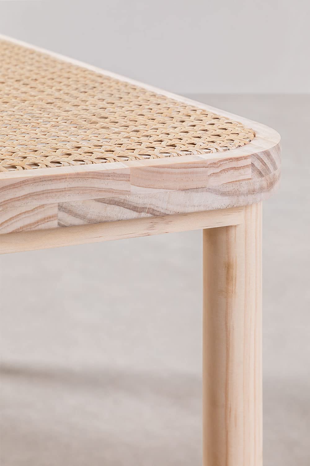 Sklum Riolut Panca in Rattan e Legno 89,5 cm