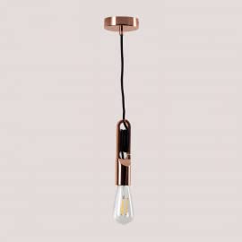Sklum Metallizzata Clip lampada oro rosa acciaio