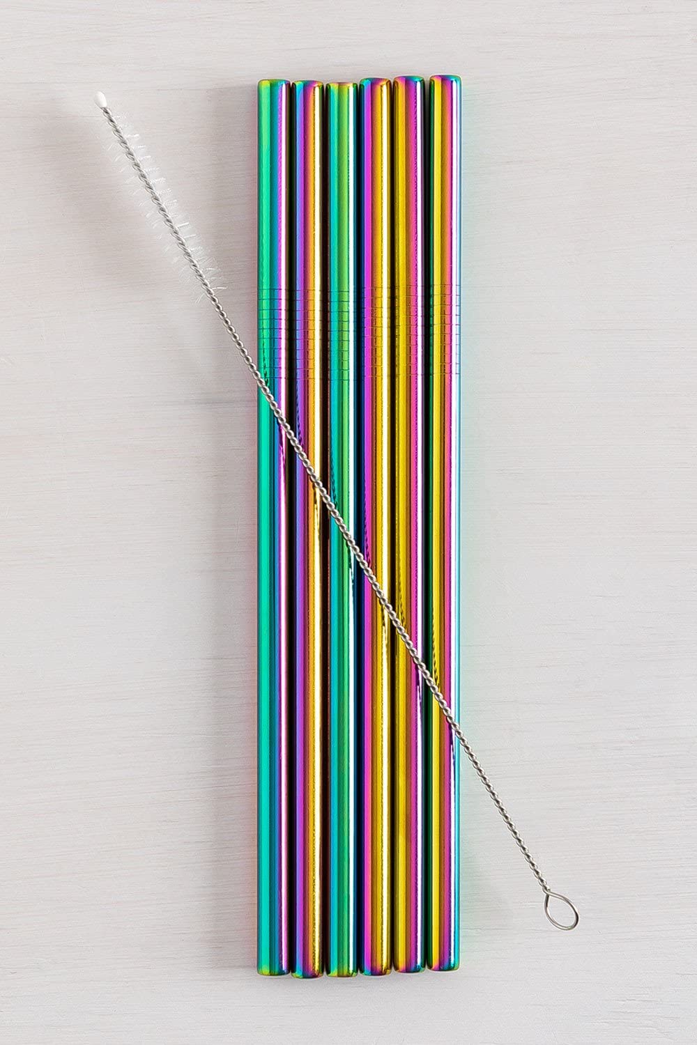 Sklum Sthar cannucce riutilizzabili iridescenti 6 pezzi