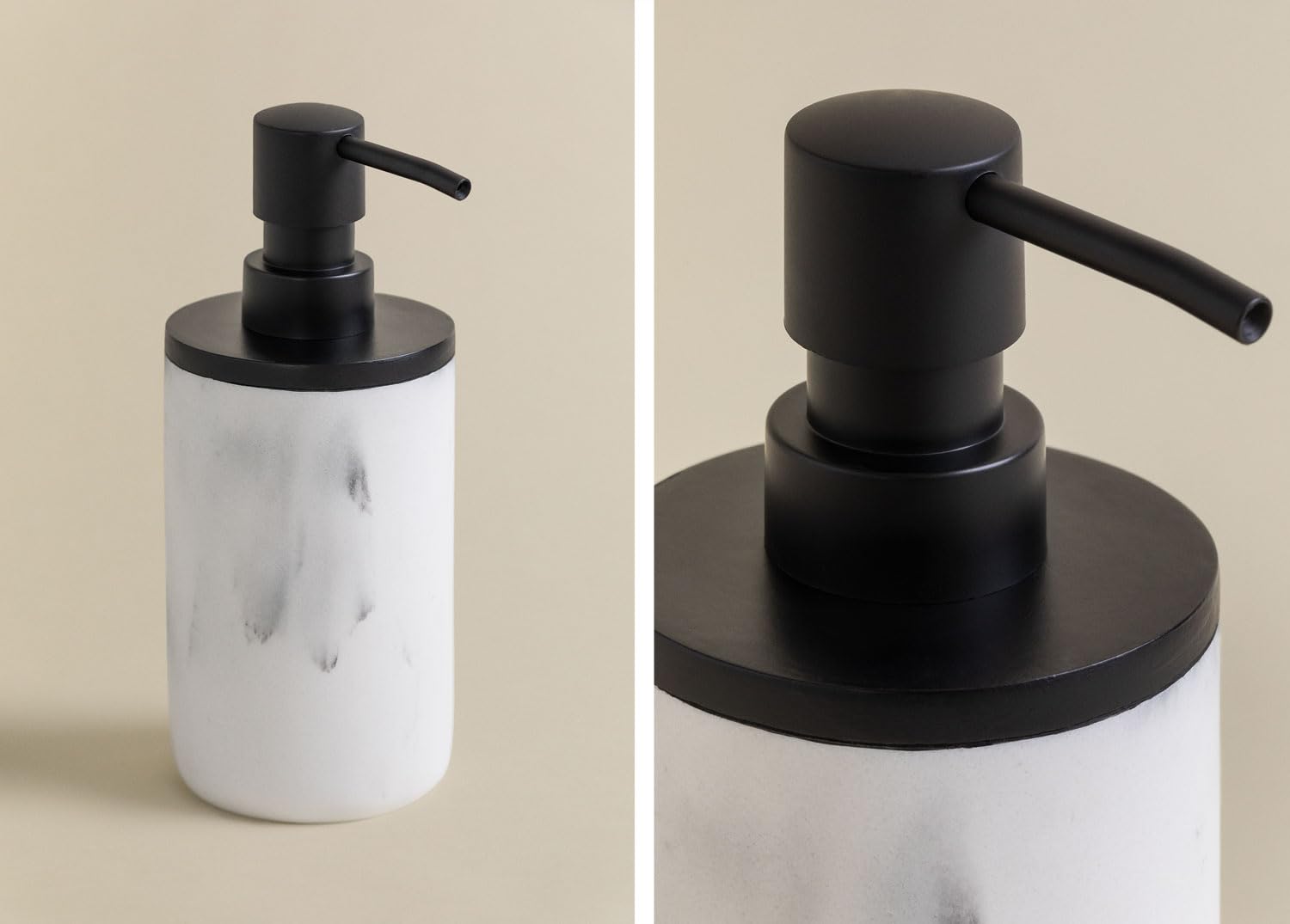 Sklum Yaele dispenser sapone bianco effetto marmo
