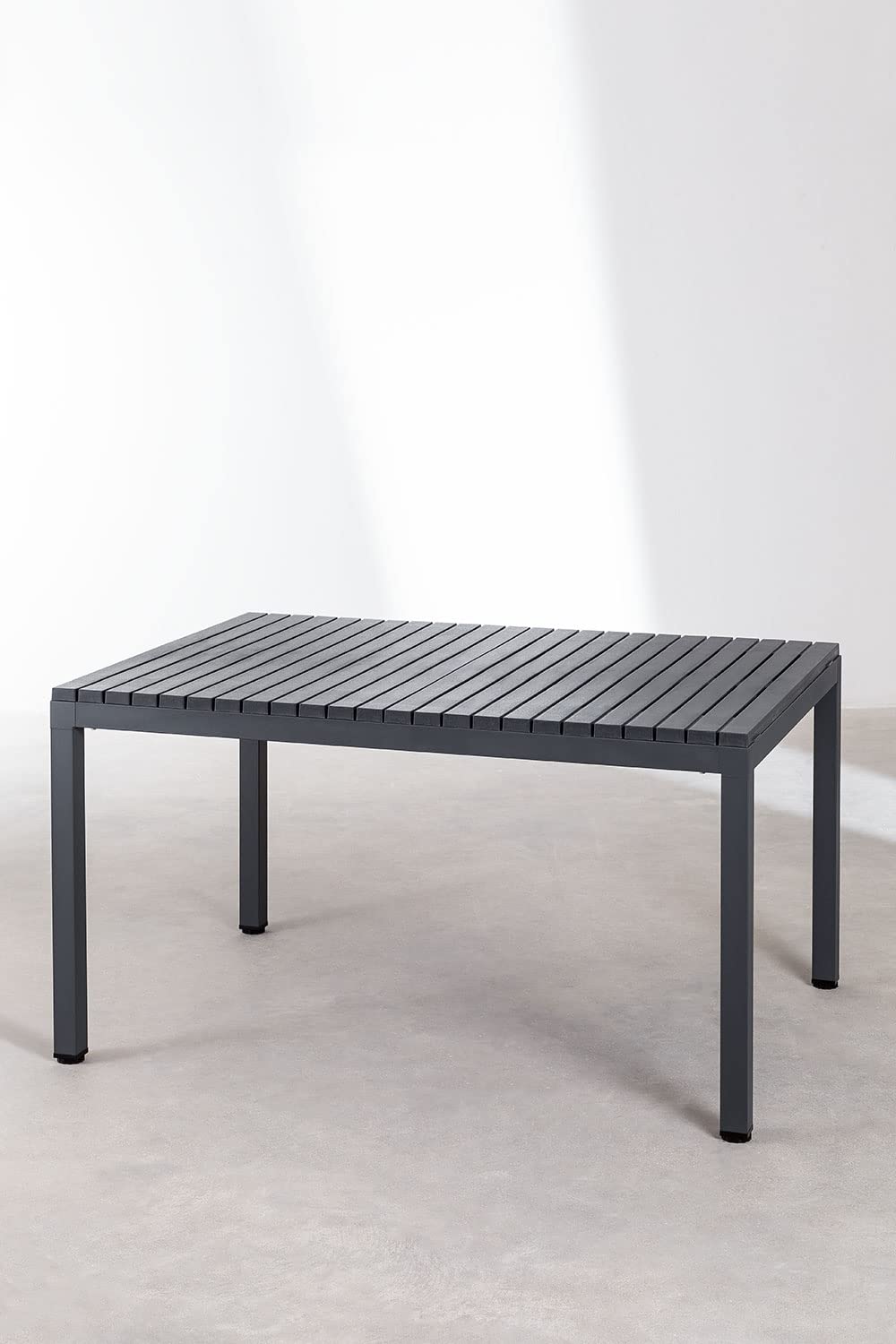 Sklum Marti tavolo giardino 140x100 cm nero carbone