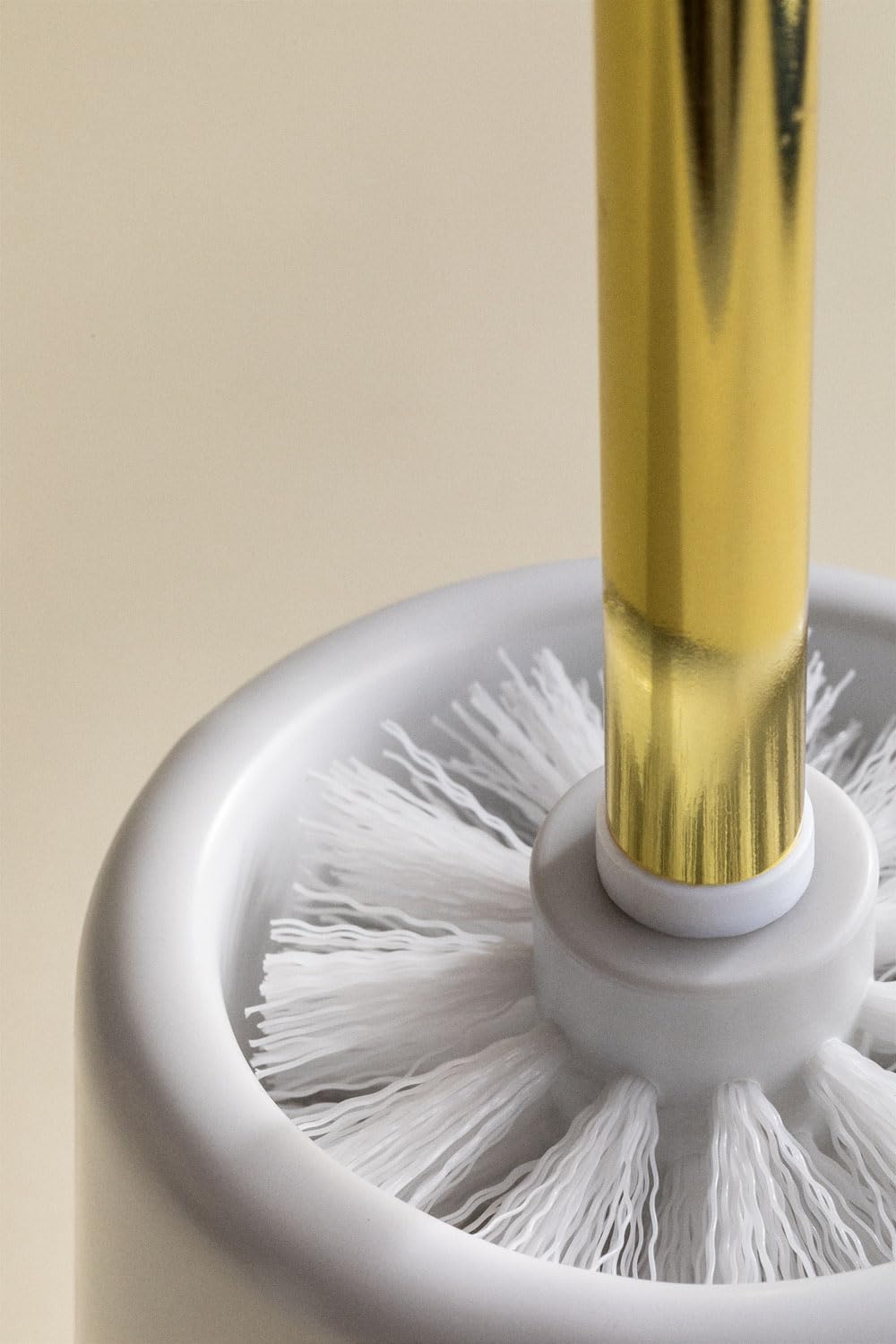 Sklum Pierk scopino bagno bianco ceramica acciaio