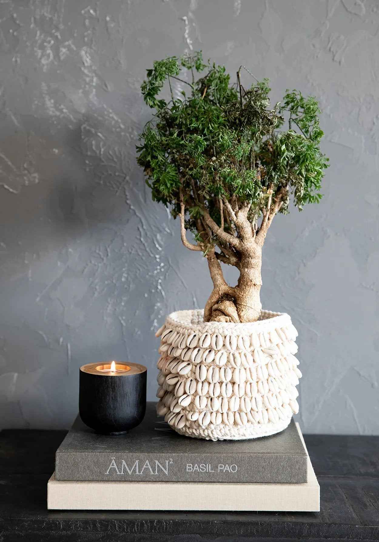 Bambua Bondi portacandele teak ciotola