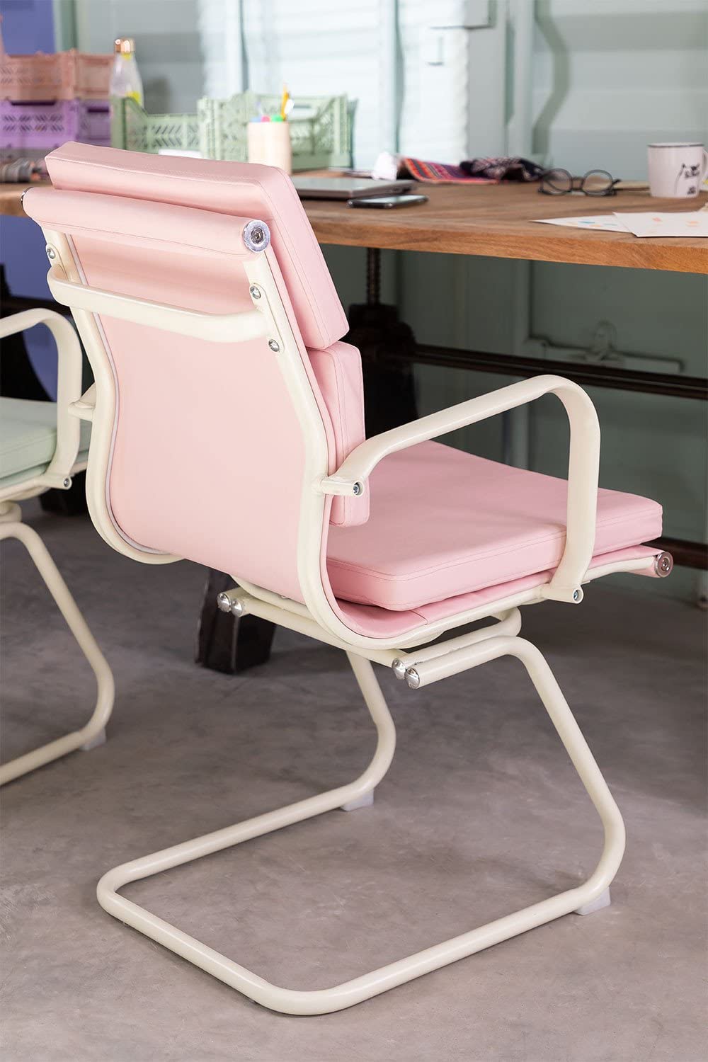 Sklum Careys Colors sedia ufficio con braccioli ecopelle ergonomica
