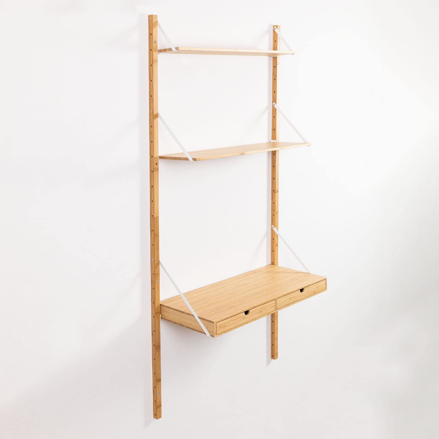 Sklum Kolex scaffale parete modulare bambù