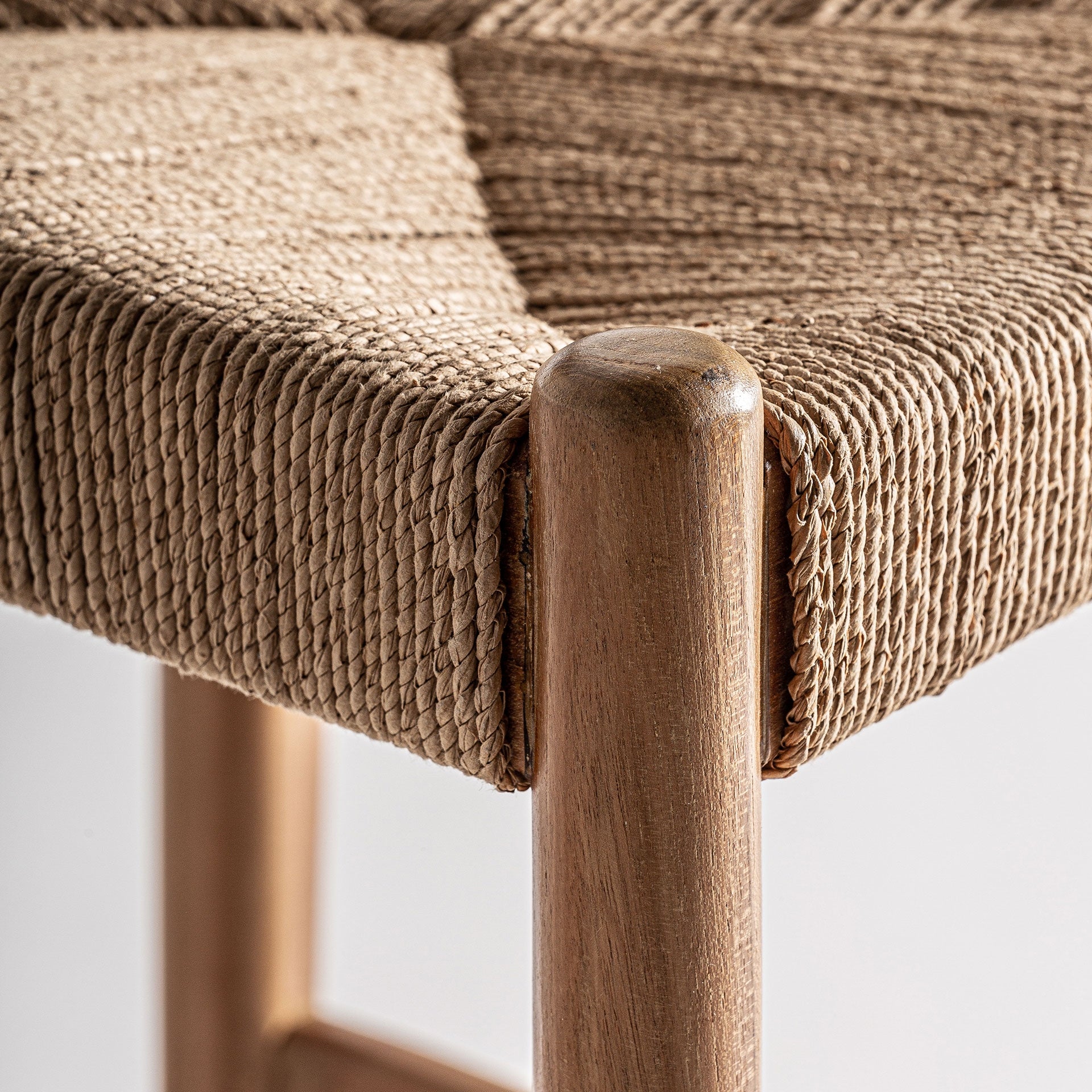 Bambua Agia sgabello bar teak e seagrass