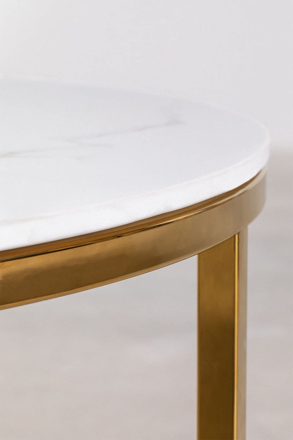 Sklum Azuara Tavolino da Caffè Acciaio Dorato Ø80 cm