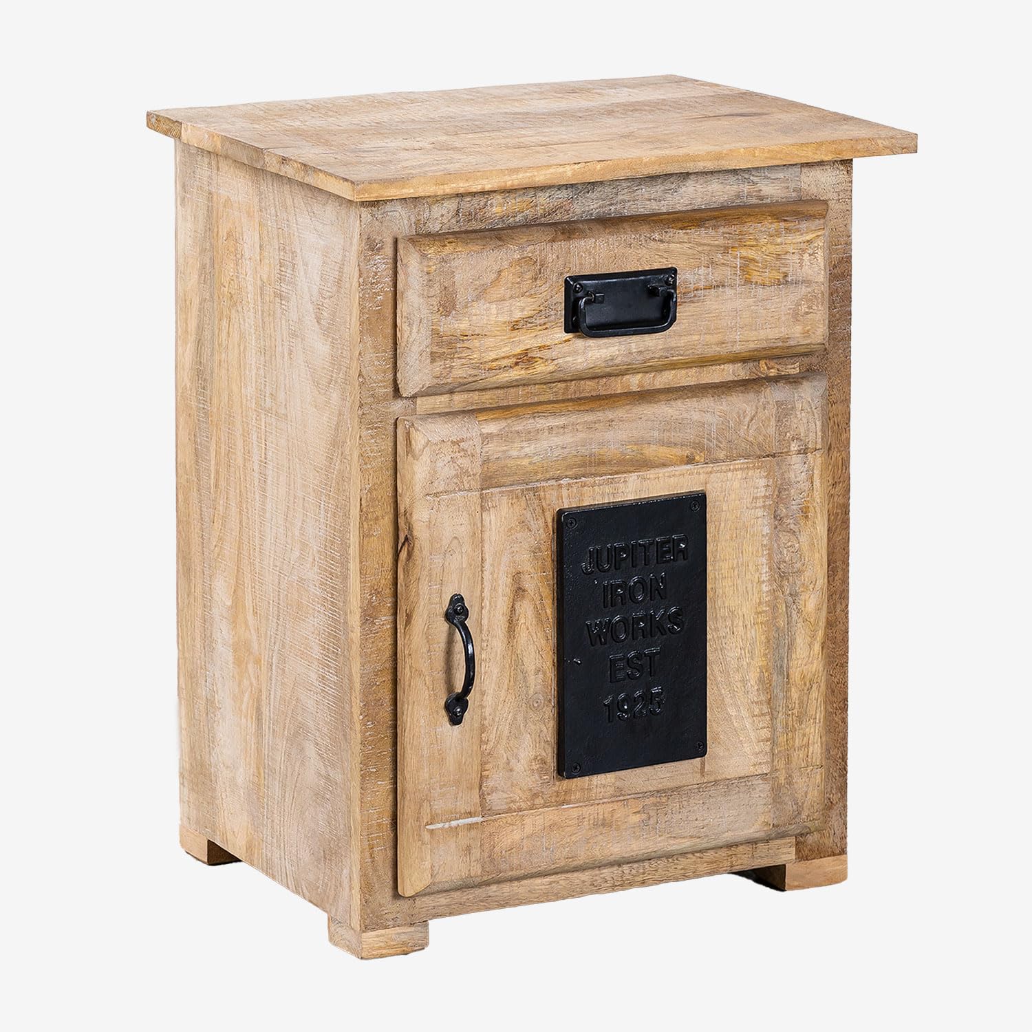 Sklum Uain comodino in legno riciclato 51 cm