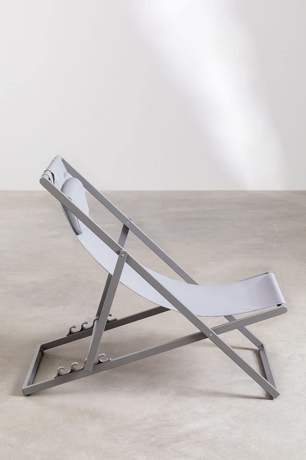 Sklum Jensy amaca pieghevole grigio con cuscino