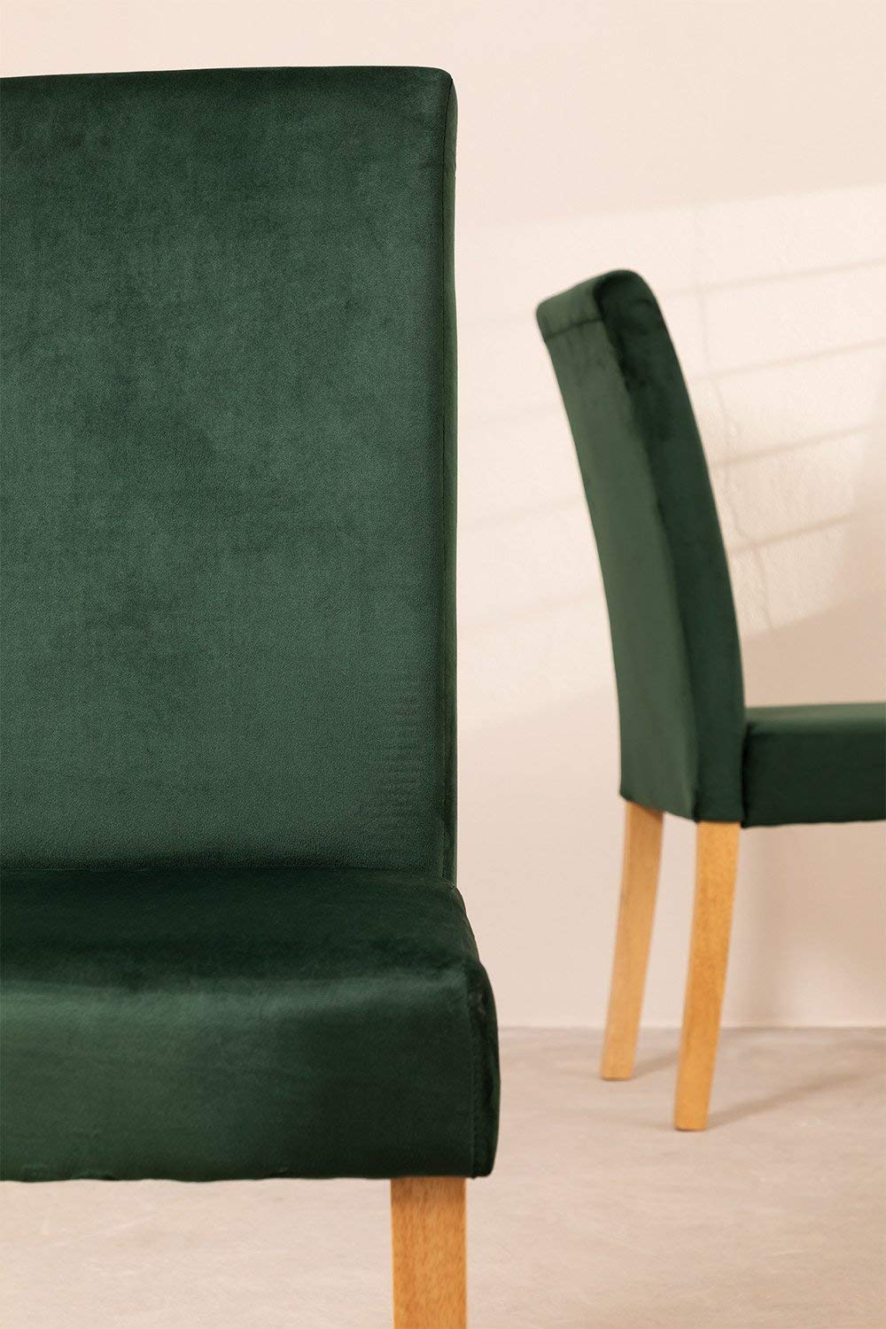 Sklum Cindy Sedie Sala da Pranzo Velluto Pack 2 Greenery