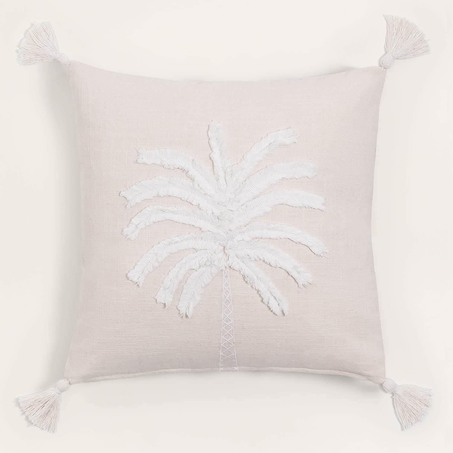 Sklum Goias Gardenia cuscino quadrato cotone 45x45 bianco