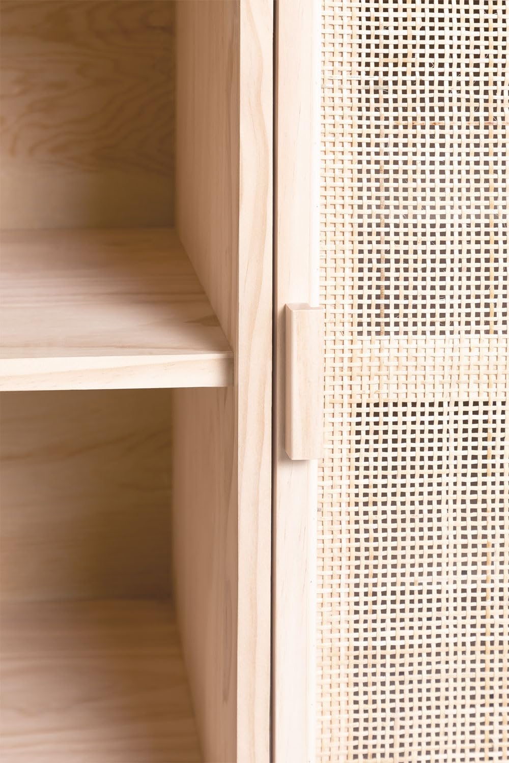 Sklum Reyna credenza in rattan e pino 136 cm