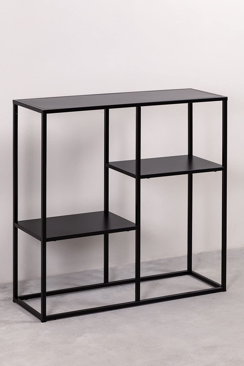 Sklum Thura scaffale acciaio nero 80 cm