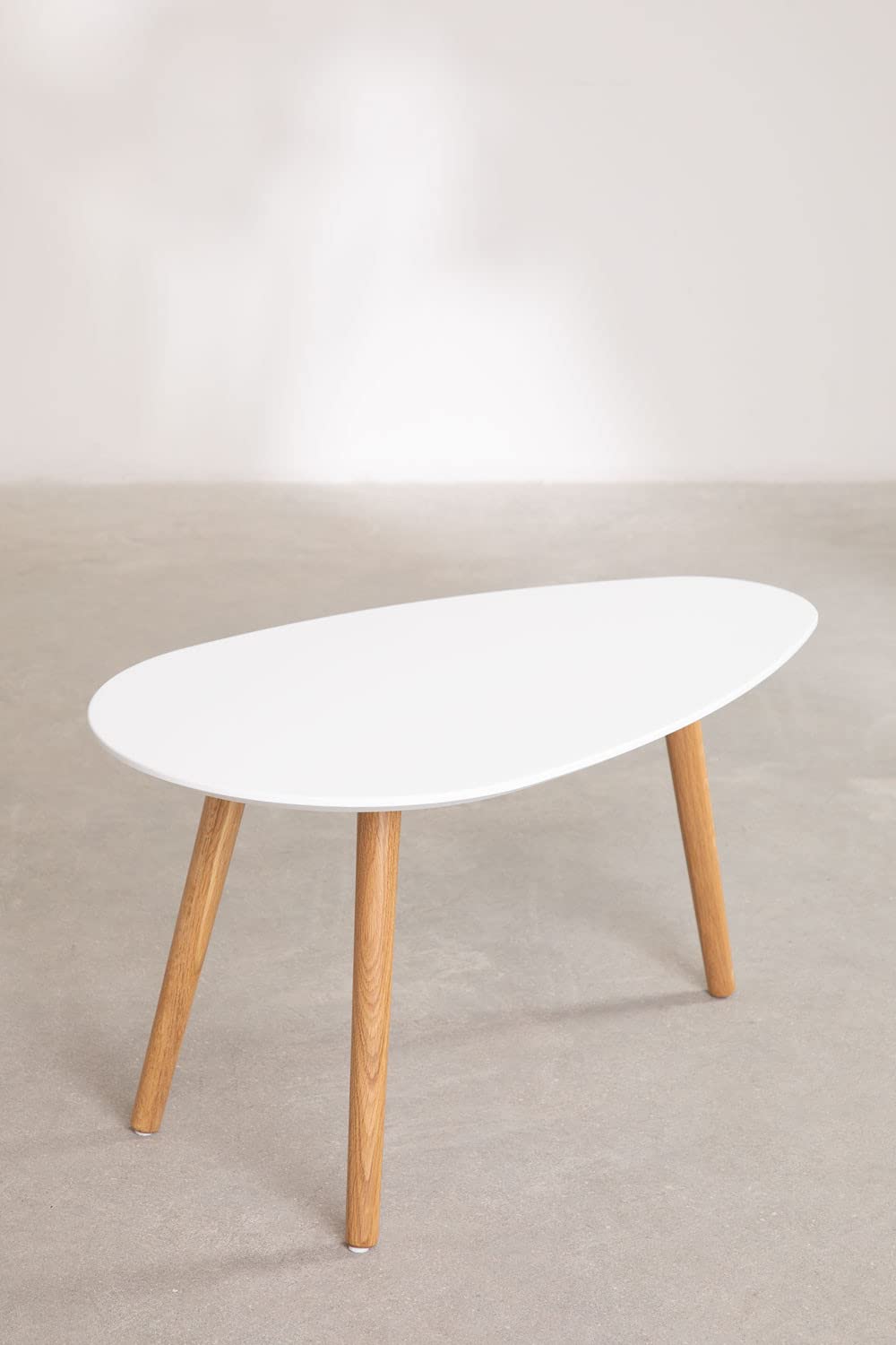 Sklum Gudda Tavolino Legno Frassino Bianco 75 cm