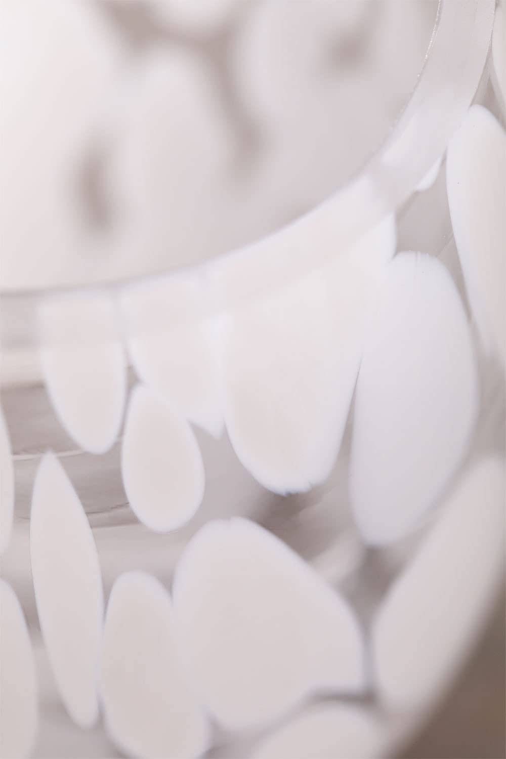 Sklum Sosan Vaso in vetro 20 cm bianco decorativo