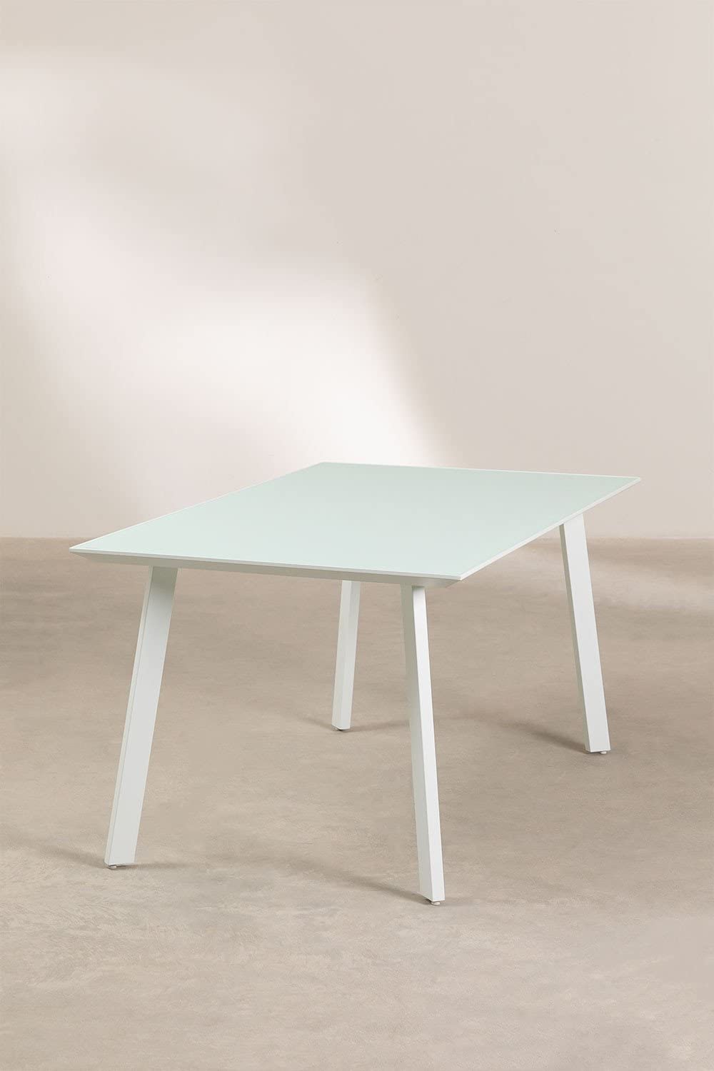 Sklum Adel tavolo da esterno vetro 160x90 bianco