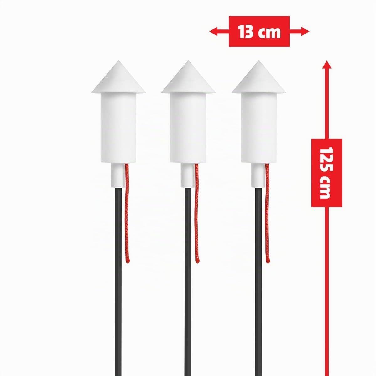 Fatboy Racket lampada solare esterno bianco set 3