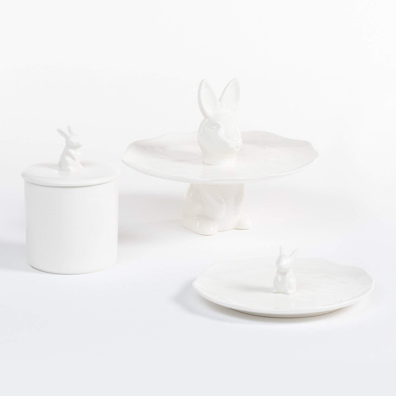 Sklum Bünih set tavola 4 pezzi bianco ceramica