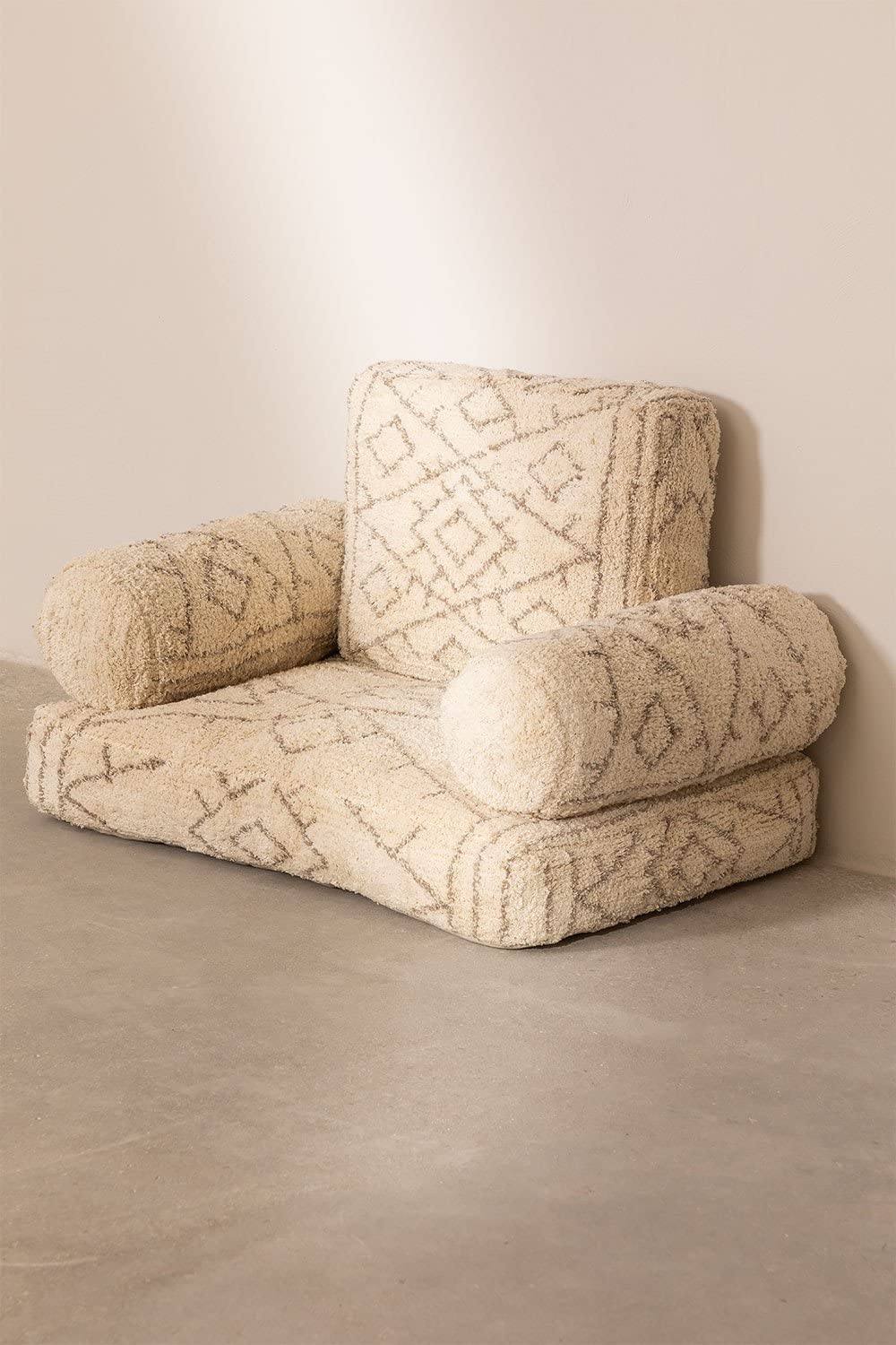 Sklum Abdul set 4 cuscini cotone beige crema etnico