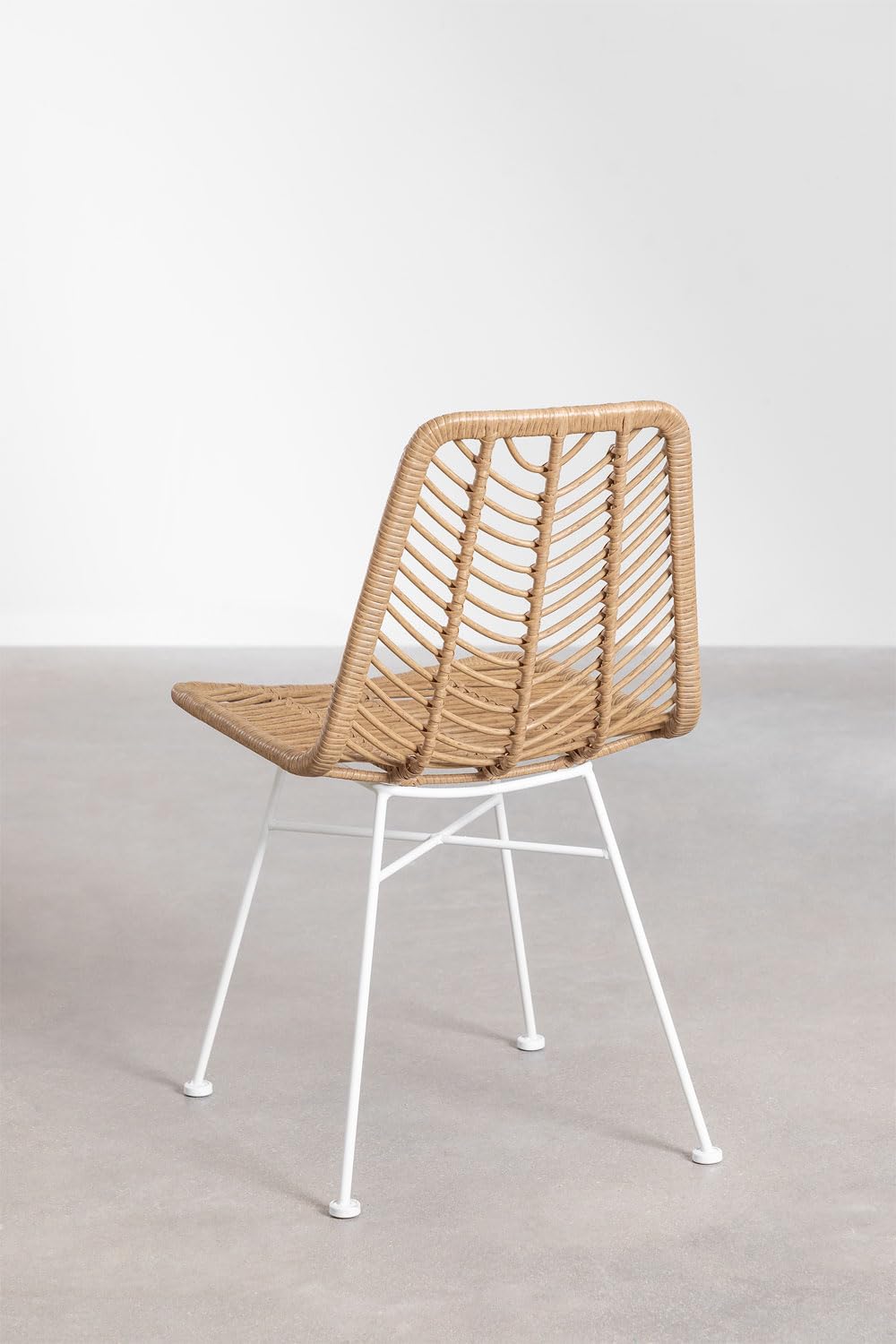 Sklum Gouda Sedia da Giardino Natural in Rattan Sintetico