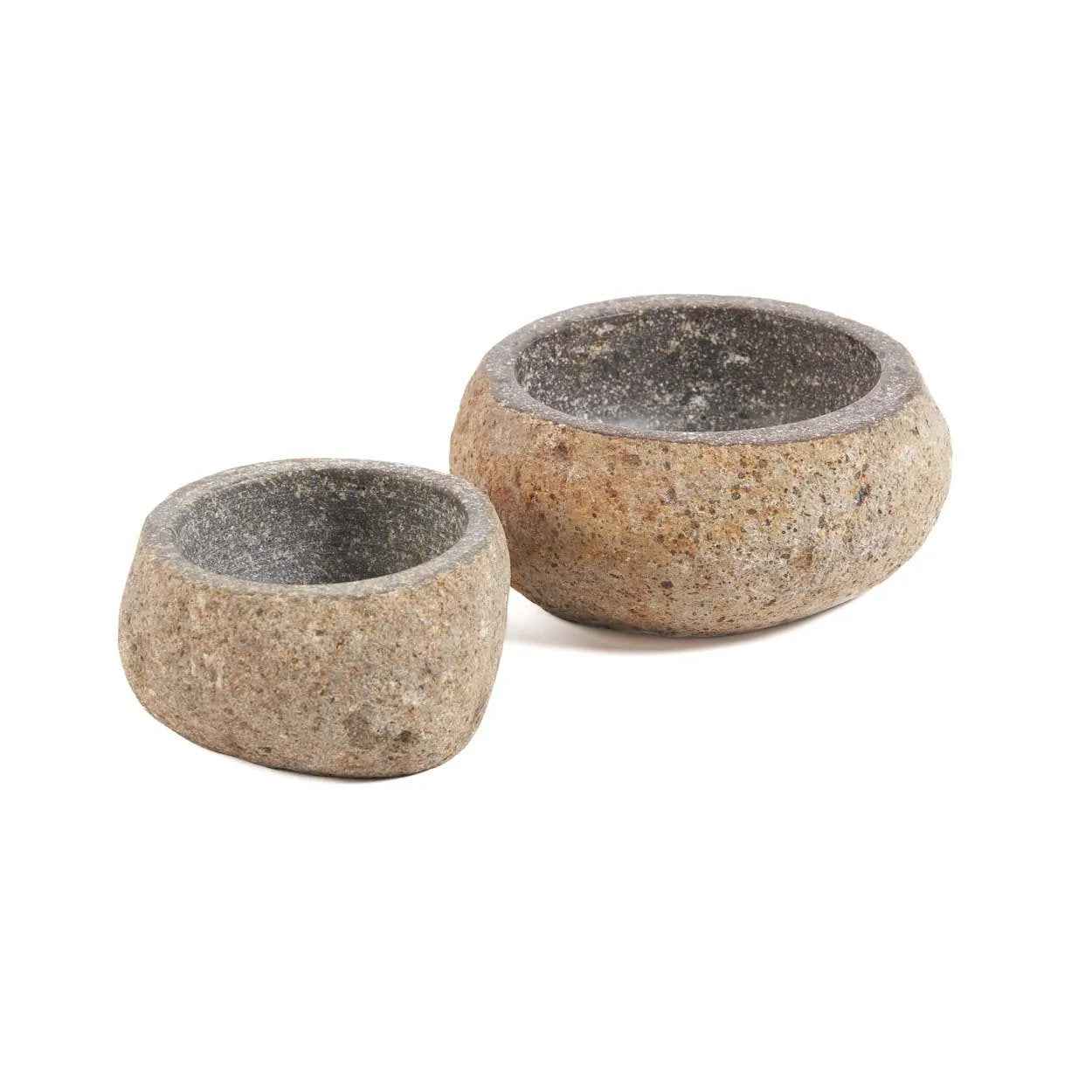 Bambua River Stone ciotola pietra nera M