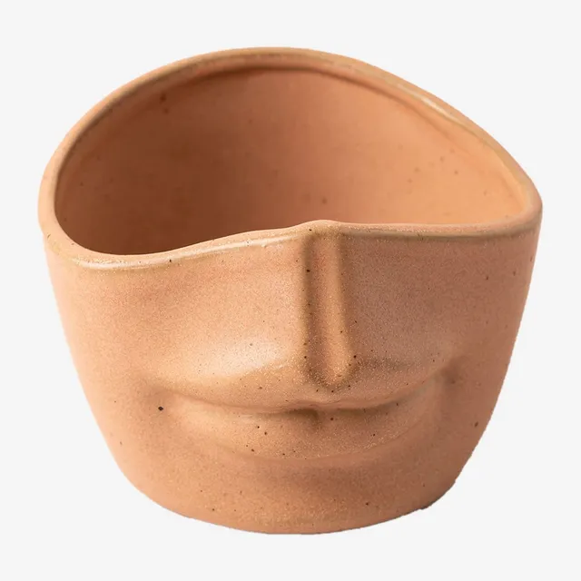 Sklum Tanok vaso in ceramica marrone cioccolato Ø12 cm