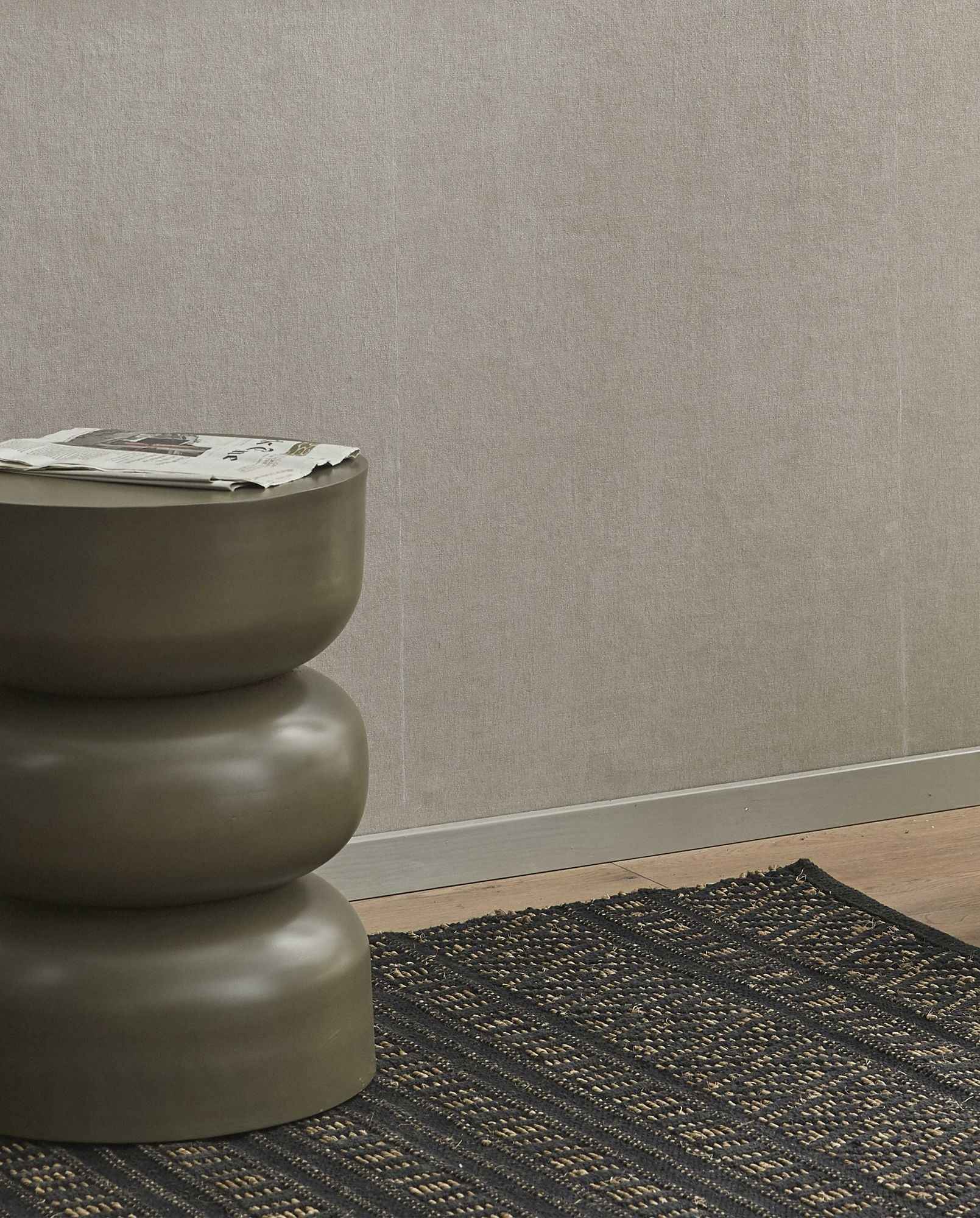 Bambua Farah tappeto 240x160 nero naturale cotone