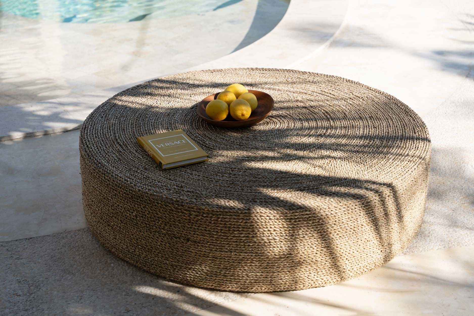 Bambua Huge Pouf pouf naturale 100 cm intrecciato