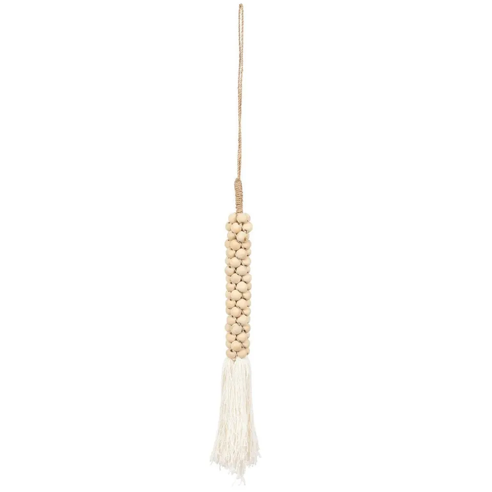 Bambua Wooden Beads nappa decorativa bianco naturale