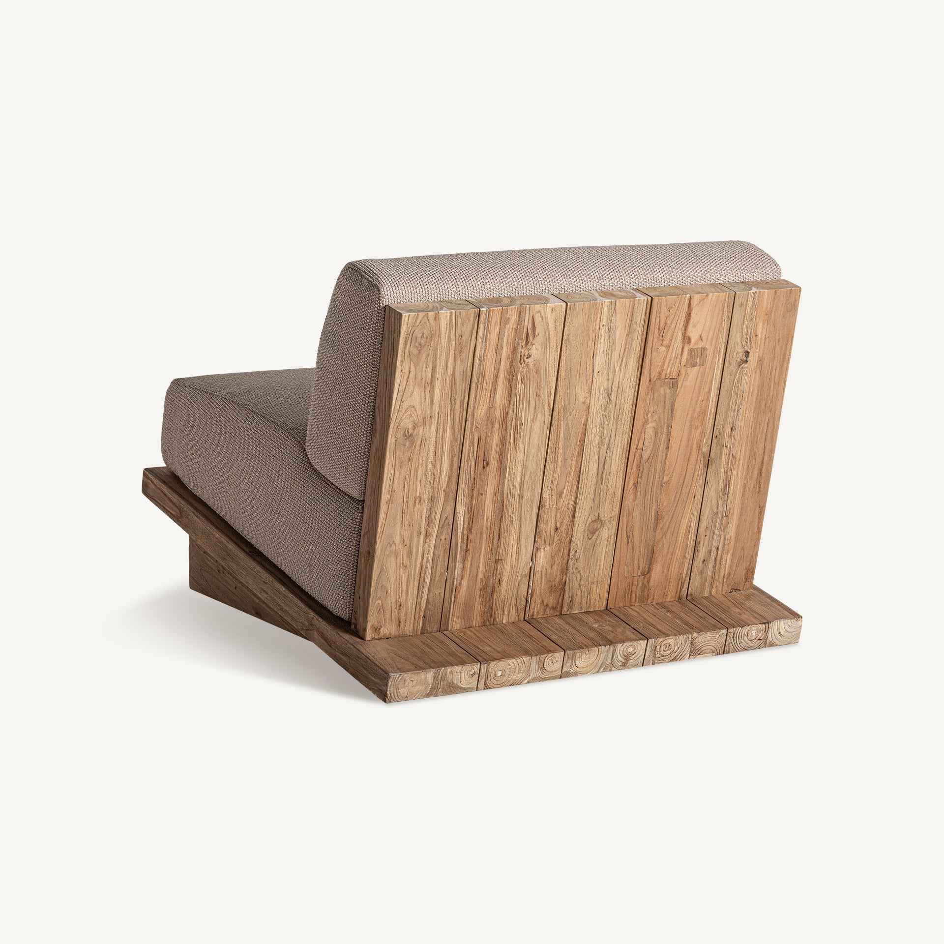 Bambua Pure poltrona legno beige da esterno