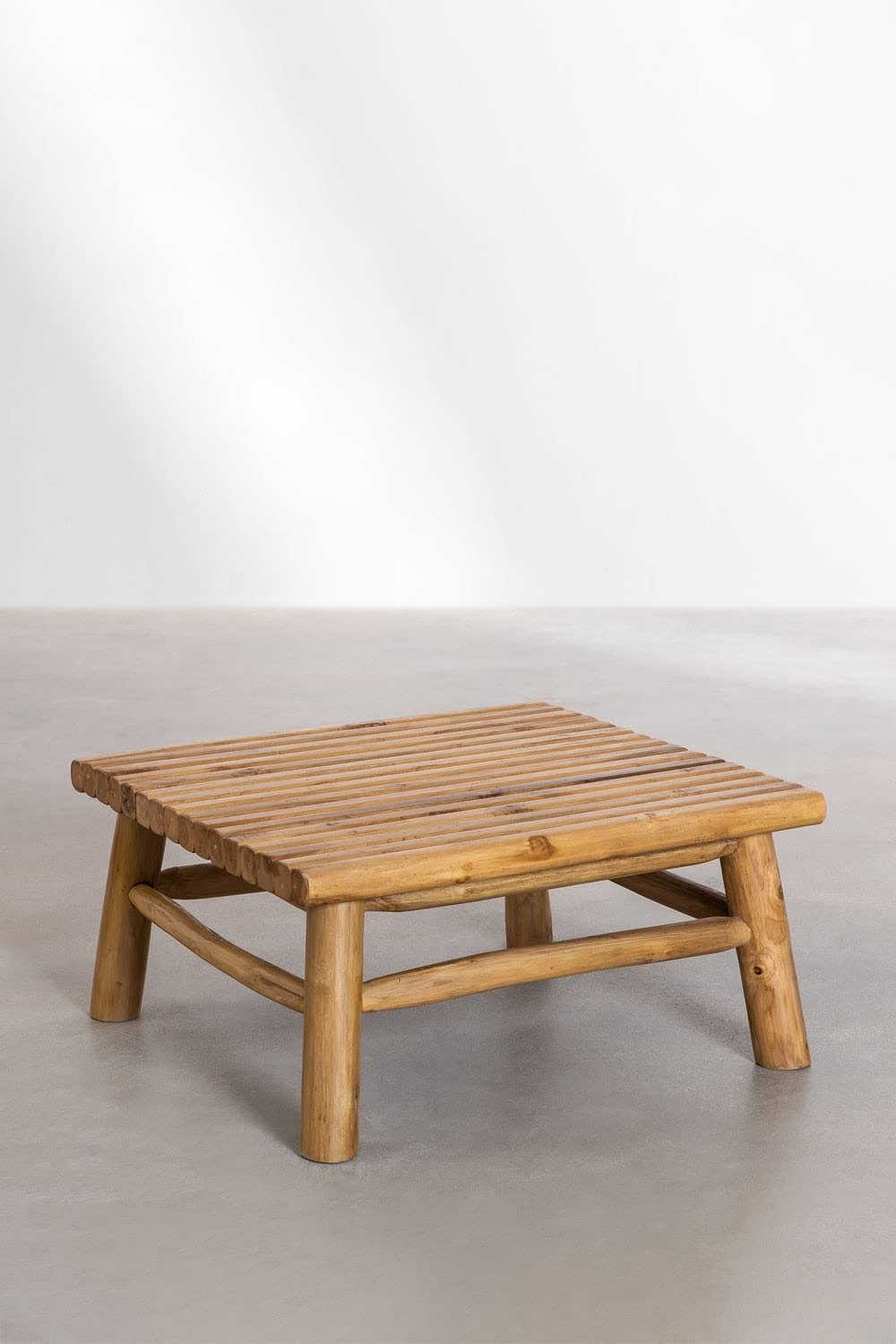 Sklum Narel Style Tavolino quadrato teak 80 cm