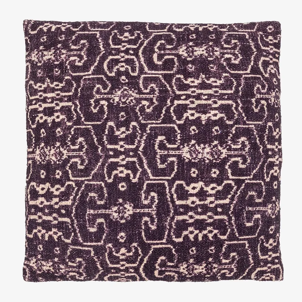 Sklum Biels Cuscino quadrato in cotone 45x45 Violetta