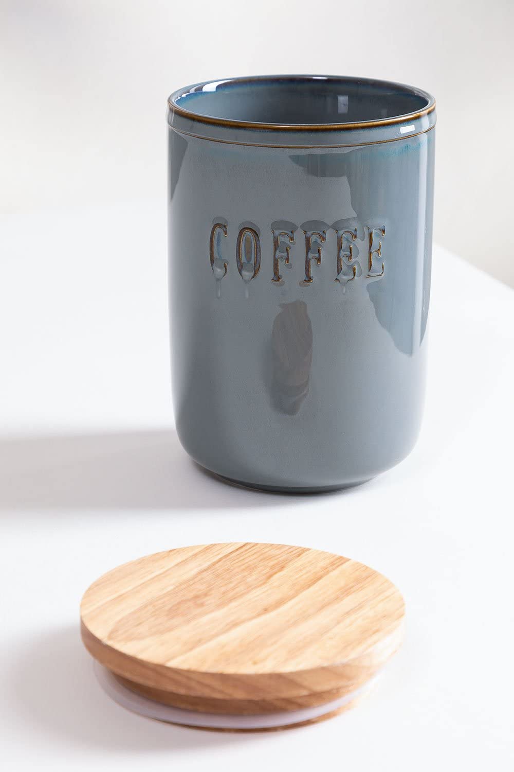 Sklum Treska Barattolo Caffè Porcellana Grigio Blu