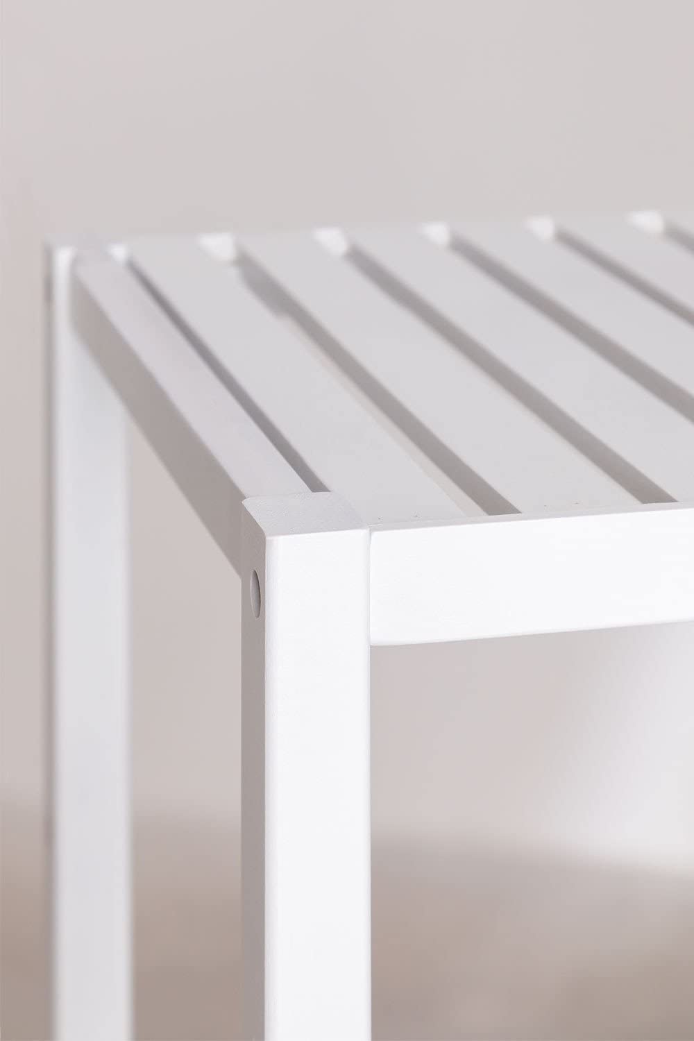 Sklum Zarak scaffale bambù bianco legno 145,5 cm