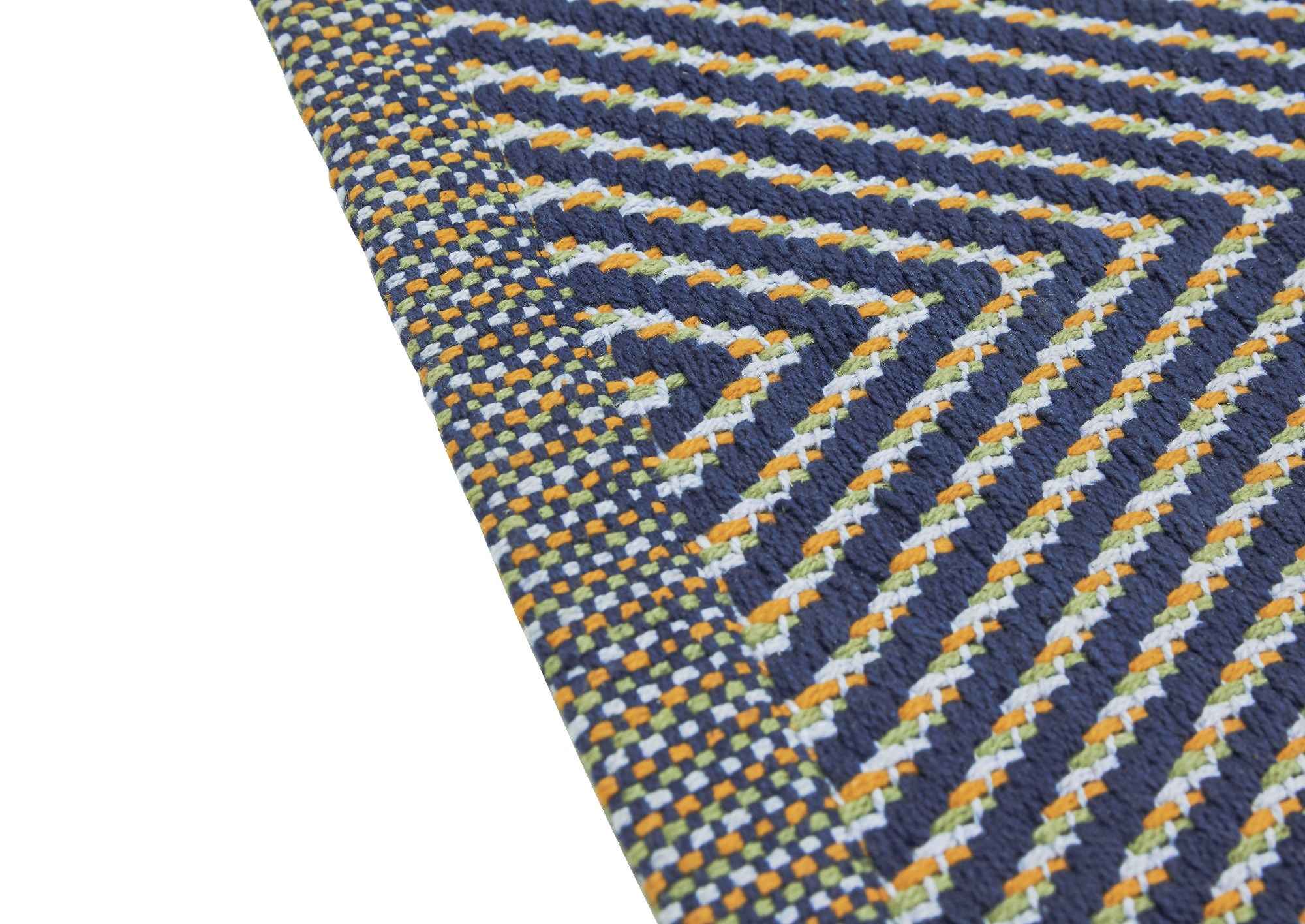 Bambua Mellow Runner tappeto blu cotone