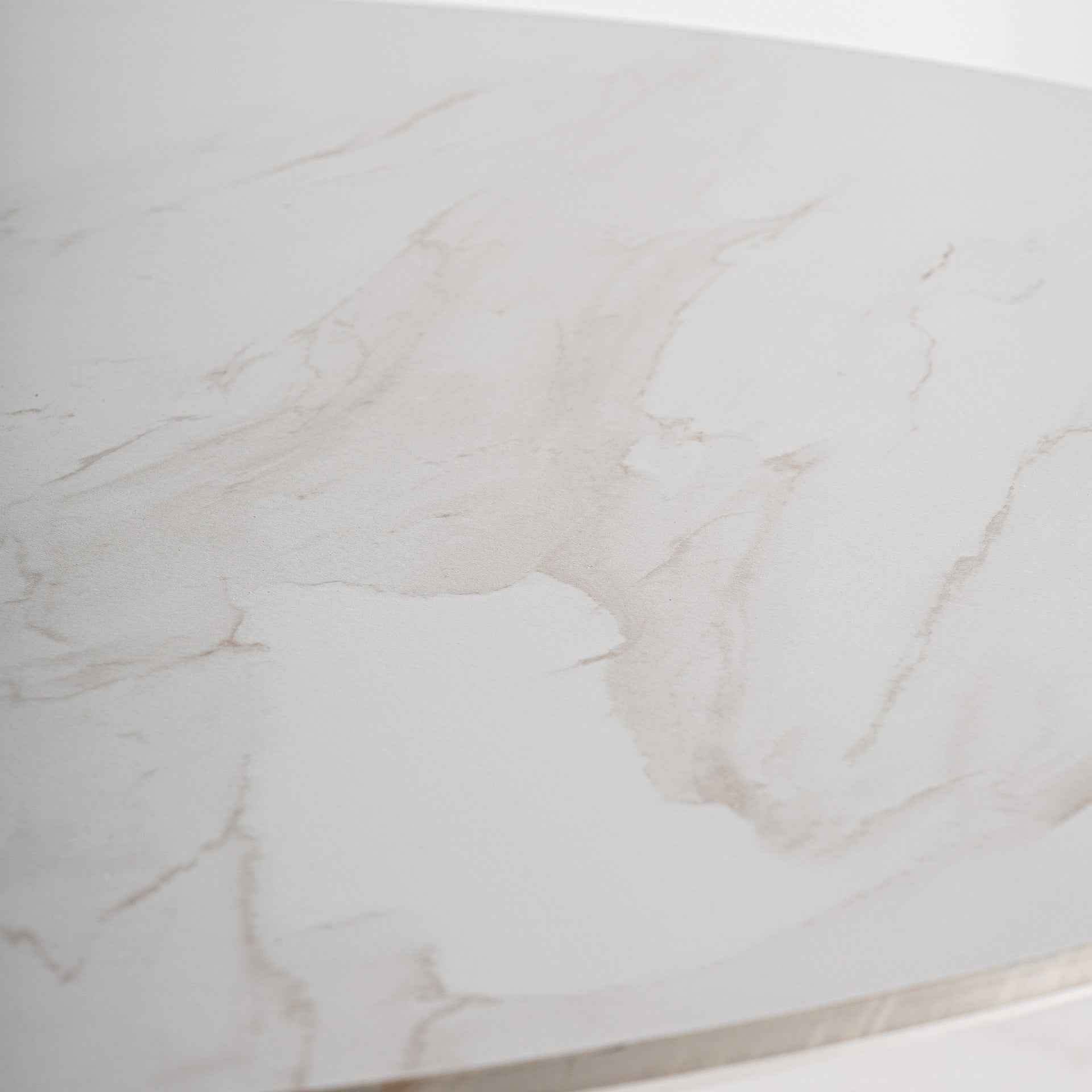 Bambua Lherm Tavolo da Pranzo Porcellana Bianco