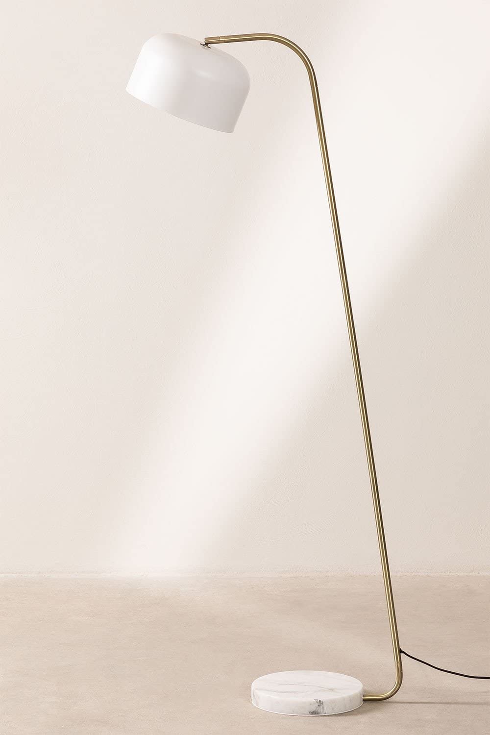Sklum Lidyas lampada da terra bianco 160 cm marmo