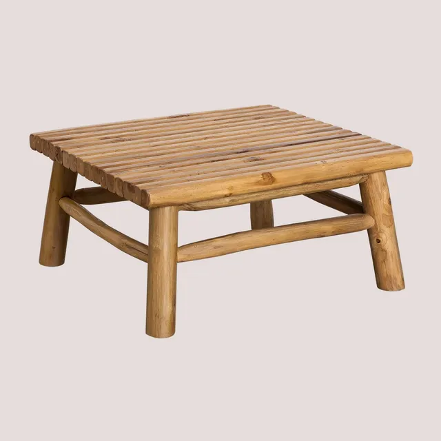 Sklum Narel Style Tavolino quadrato teak 80 cm