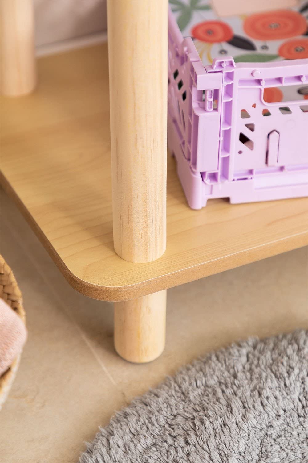 Sklum Zita Kids Mensola Legno 2 Ripiani Naturale