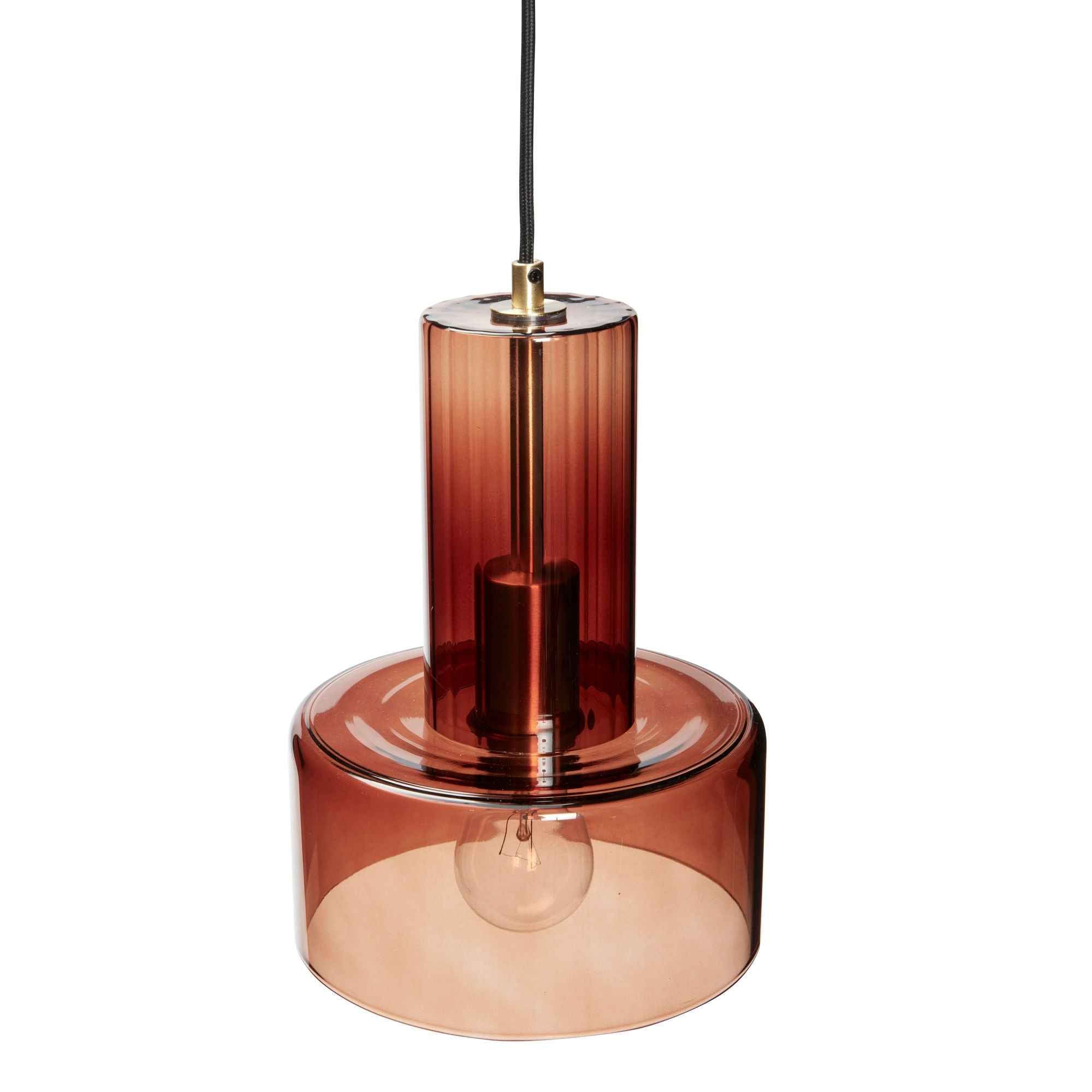 Bambua Ripple Amber lampada a soffitto ambra