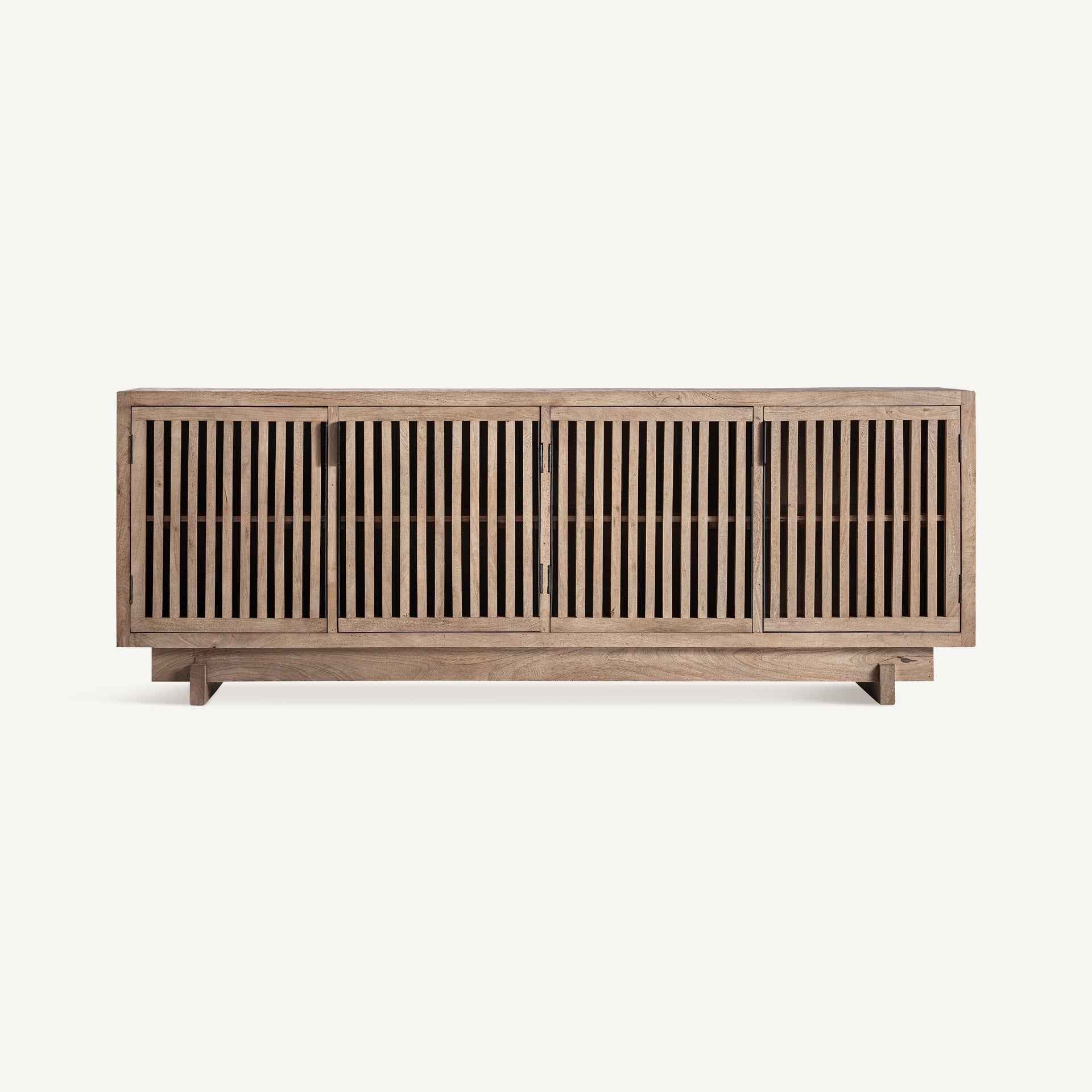 Bambua Gàbia credenza 4 ante legno di mango