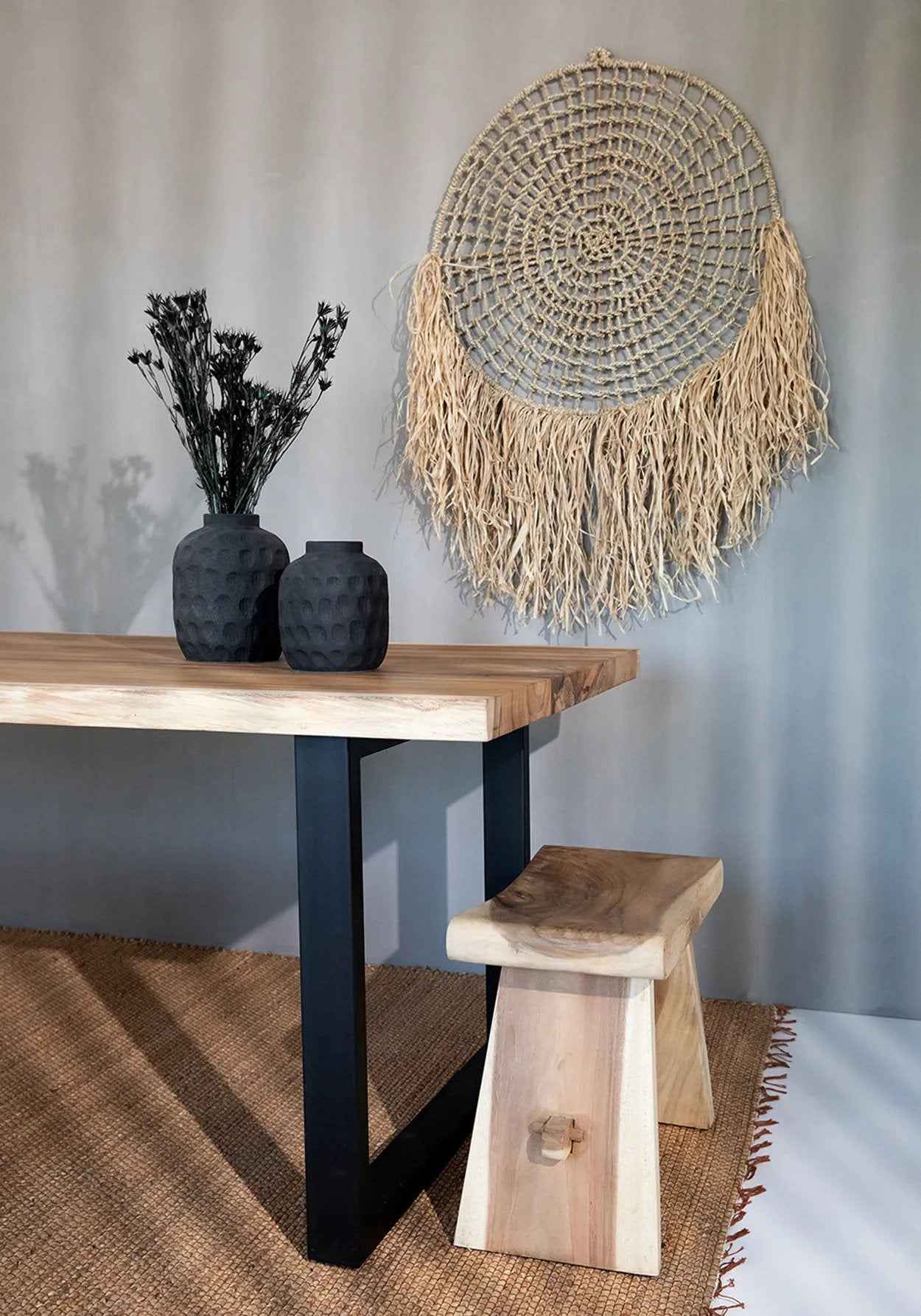 Bambua Trendy vaso terracotta nero M