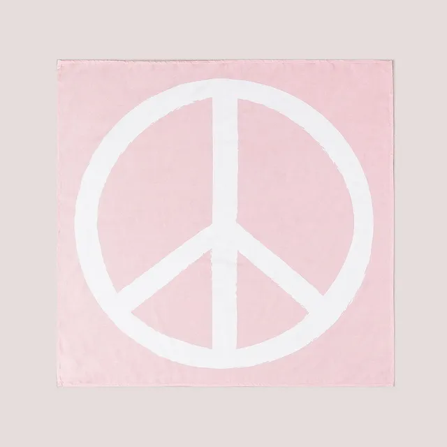 Sklum Peace & Love Arazzo in Cotone Rosa 105x110 cm