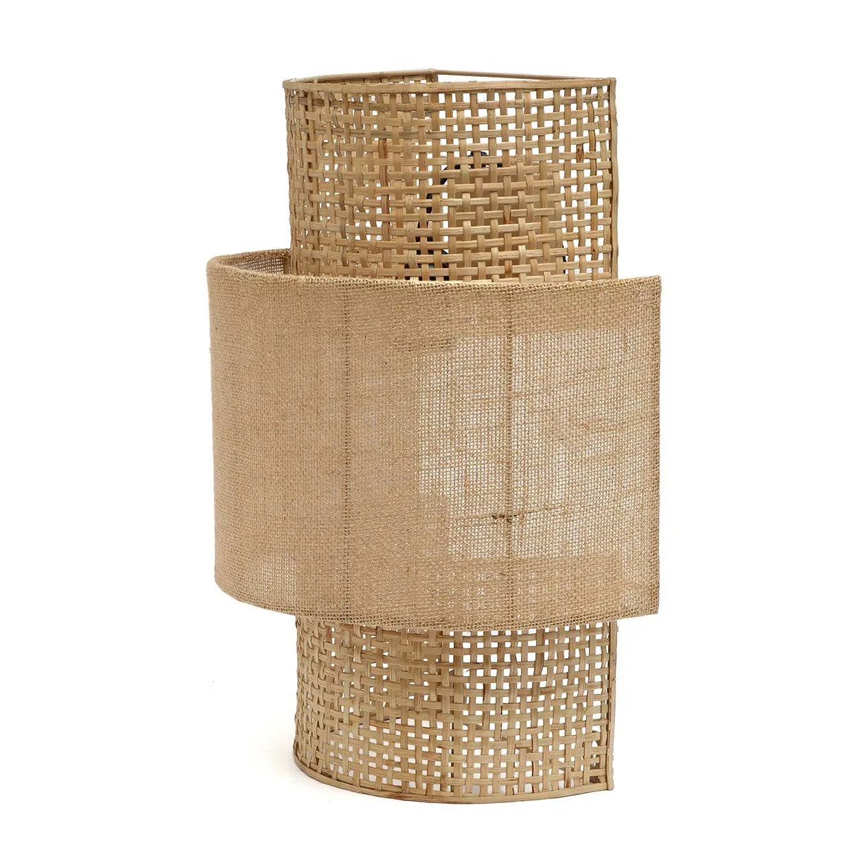 Bambua Bolly lampada da parete juta naturale M rattan