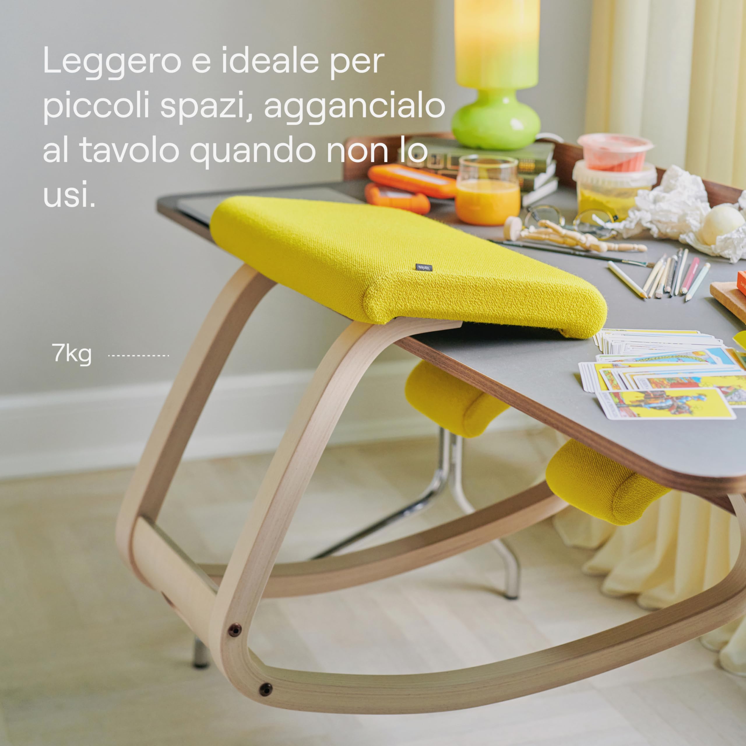 Varier Variable sedia ergonomica a dondolo naturale grigia